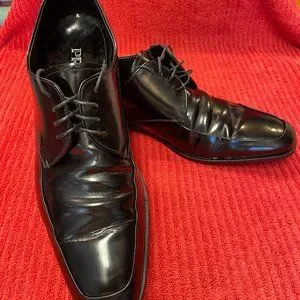 Prada Mens Patent Leather Upper and Out Soles Lace Up Black Made In Italy Prada | Shoes | Prada Mens Patent Leather Upper And Out  main image 3